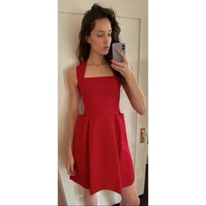 Vintage Anthropologie Romantic Red Dress